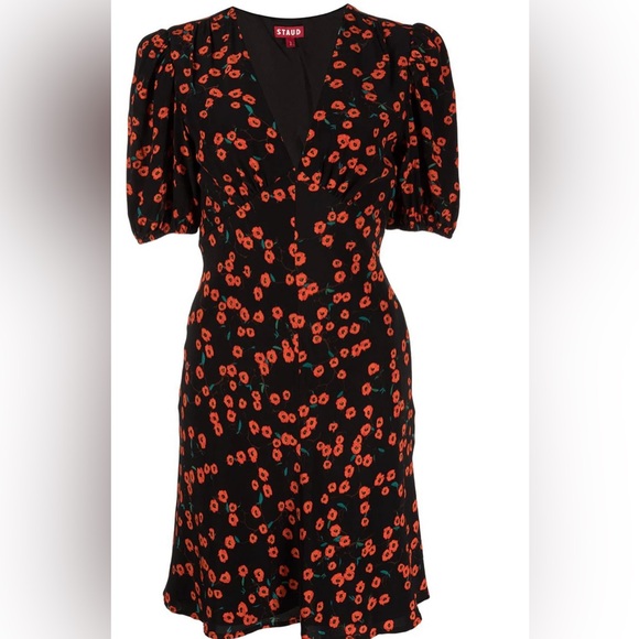 STAUD MILA PRINTED POPPY DRESS - Picture 3 of 4